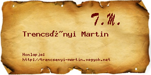 Trencsényi Martin névjegykártya